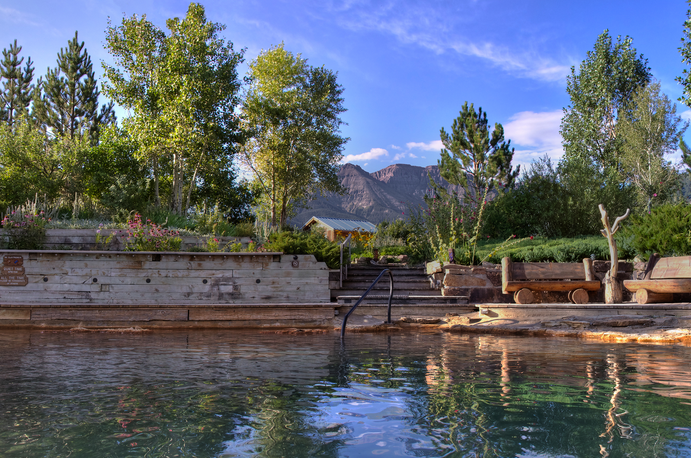 Orvis Hot Springs large pool near Chipeta Lodge Resort + Spa
