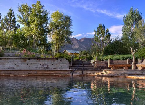 Orvis Hot Springs in the summer, near Chipeta Lodge Resort + Spa