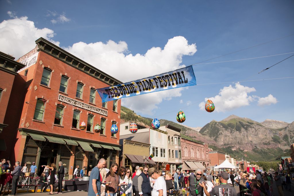 Downtown Telluride during the Telluride Film Festival, near Chipeta Lodge Resort + Spa