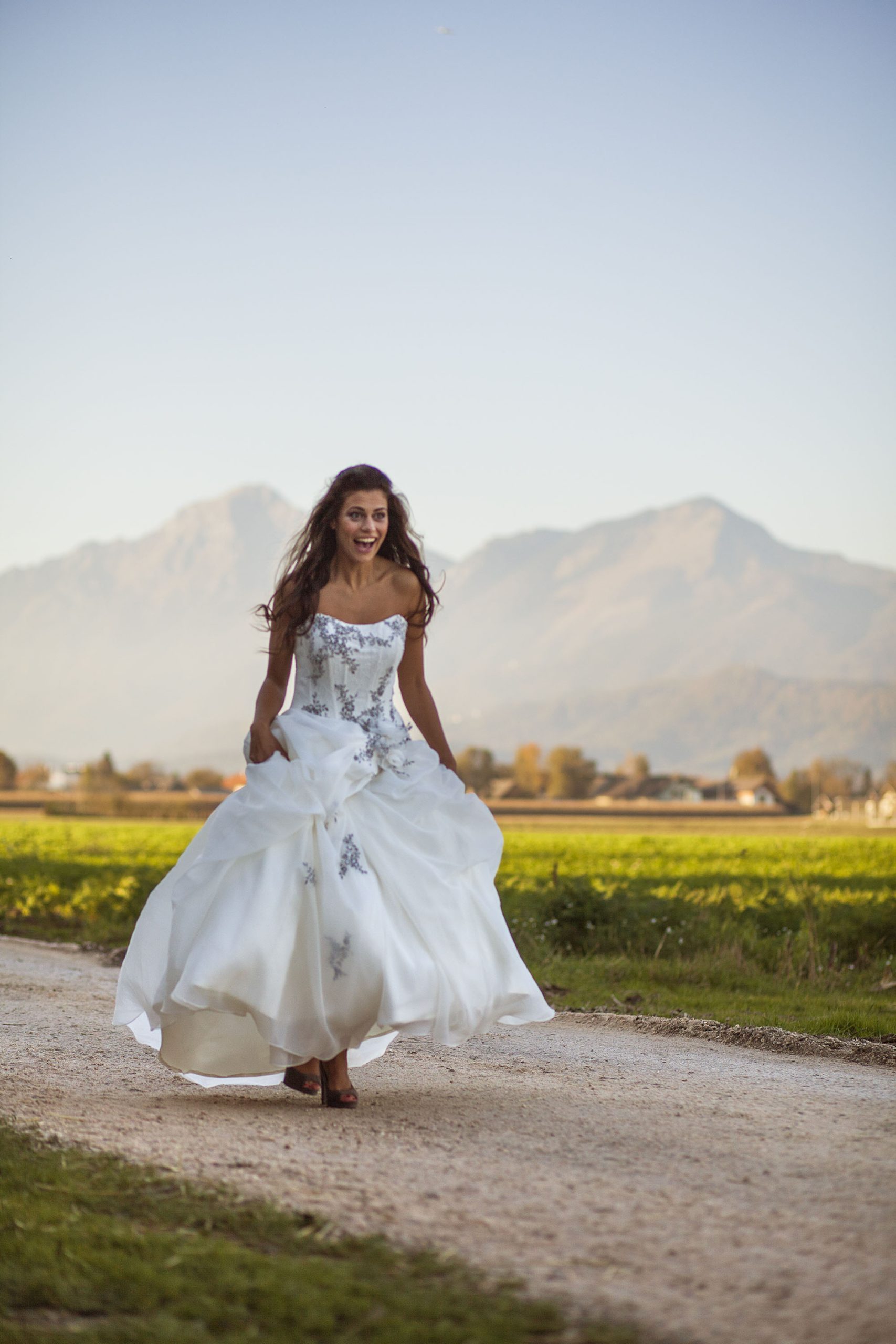 Bride near the Chipeta Lodge Resort + Spa