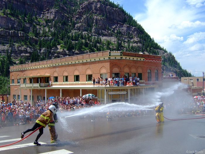 Ouray Colorado's Fourth of July Water Fights, just south of Chipeta Lodge Spa + Resort (Photo Copyright Jack Brauer)