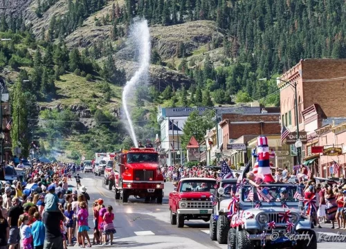 Ouray Colorado's Fourth of July Parade, just south of Chipeta Lodge Spa + Resort (Photo Copyright: Walter Scott Kenton)