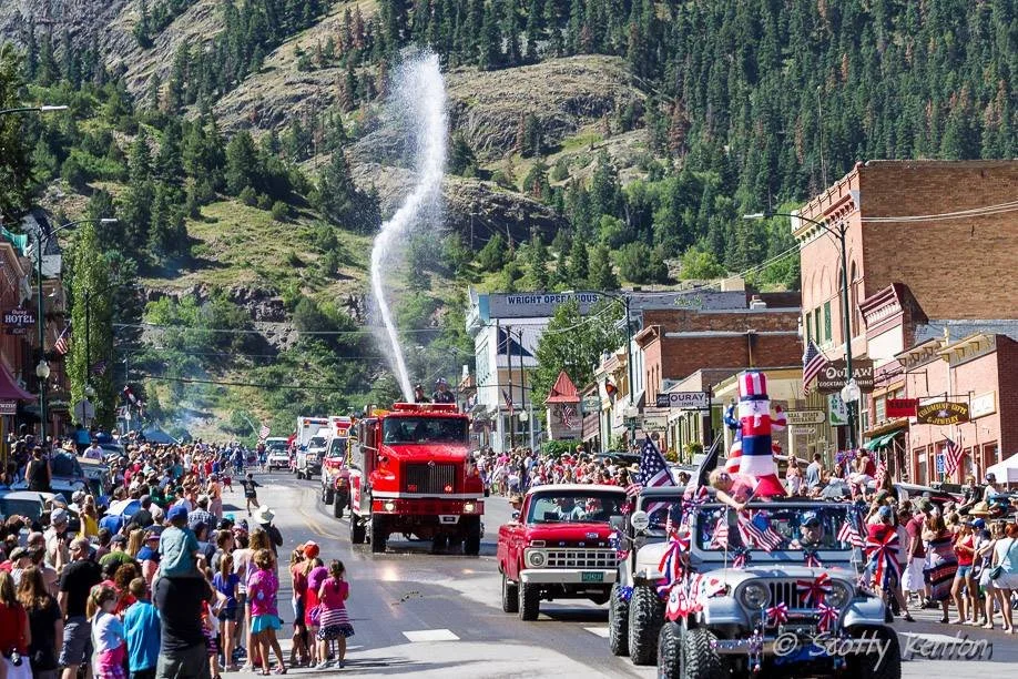 Ouray Colorado's Fourth of July Parade, just south of Chipeta Lodge Spa + Resort (Photo Copyright: Walter Scott Kenton)