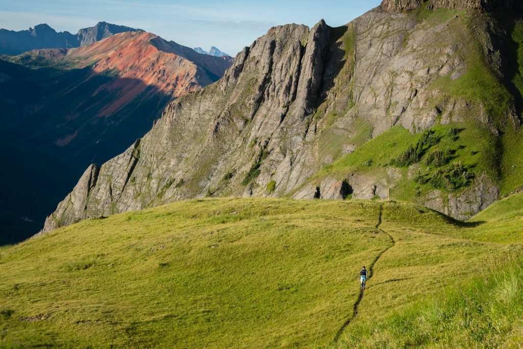 Runner in the Ouray Endurance Run near Chipeta Lodge Resort + Spa
