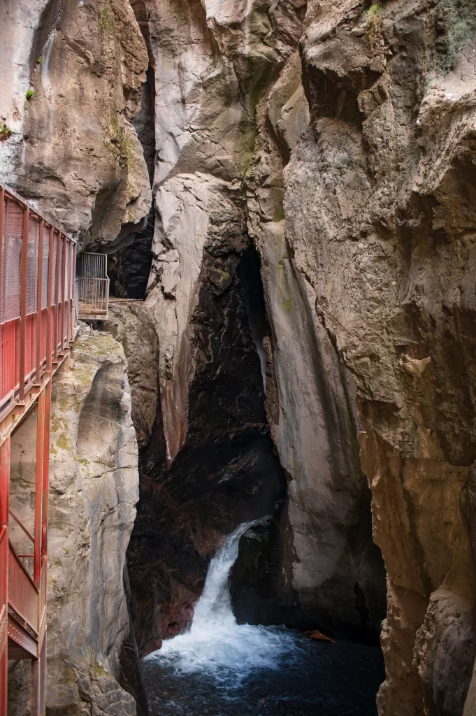 Ouray Box Canyon Falls near Chipeta Lodge Spa + Resort