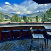 Rooftop patio at the Chipeta Lodge Resort + Spa
