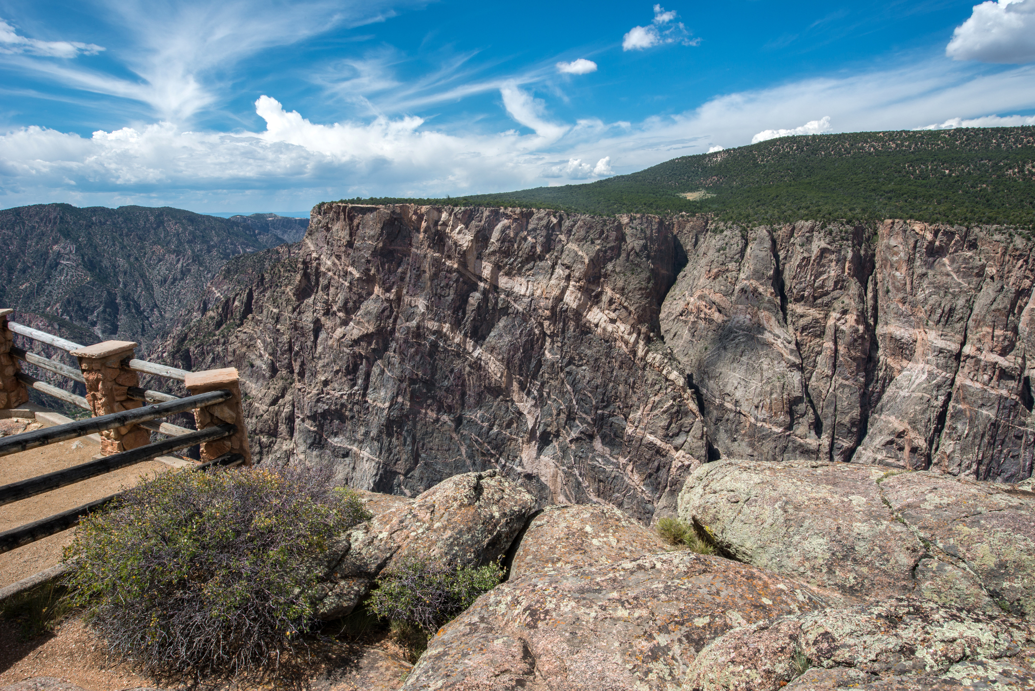 Viewpoint in the Black Canyon of the Gunnison National Park, just north of Chipeta Lodge Resort + Spa
