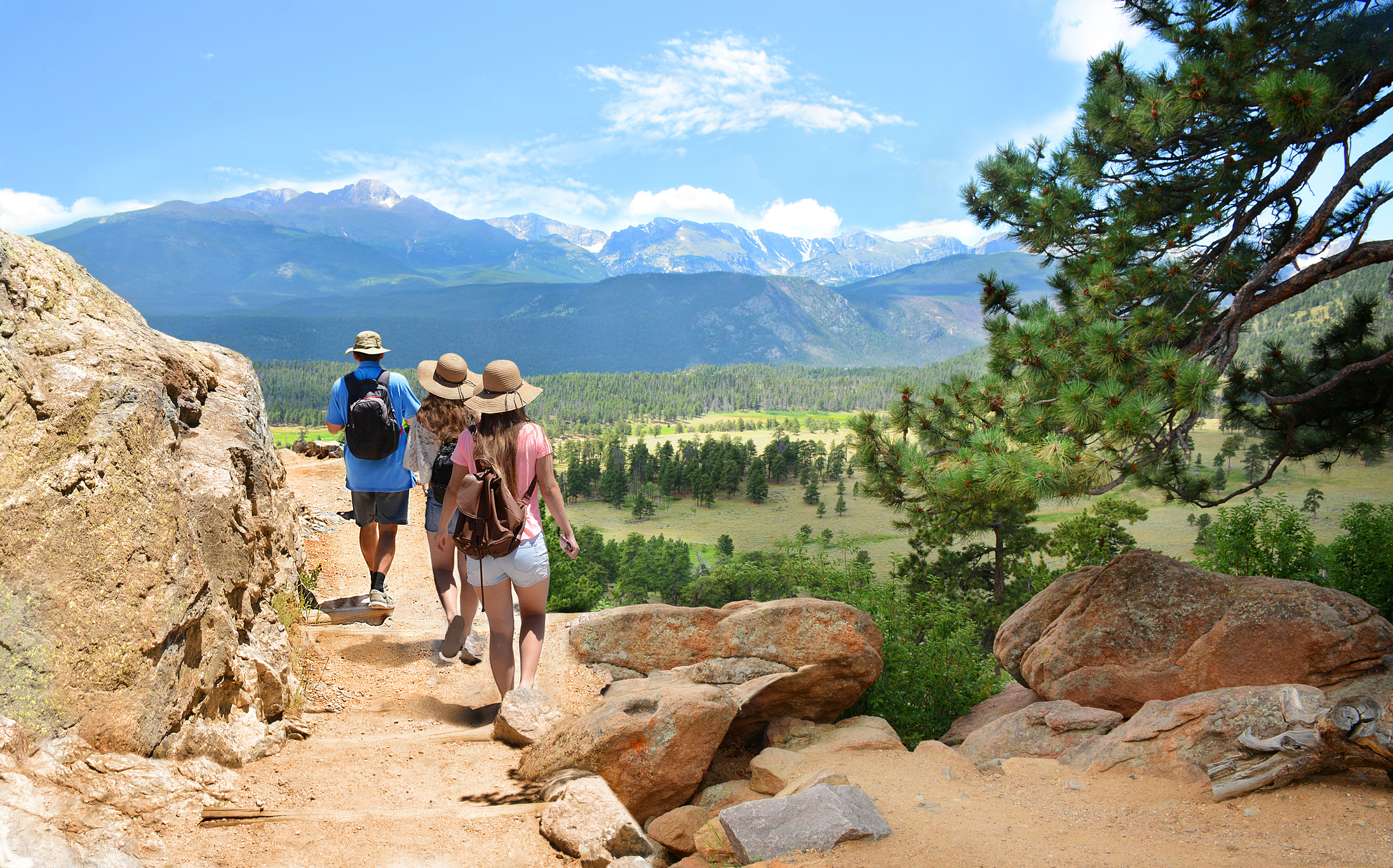 Group hiking near Chipeta Lodge Resort + Spa