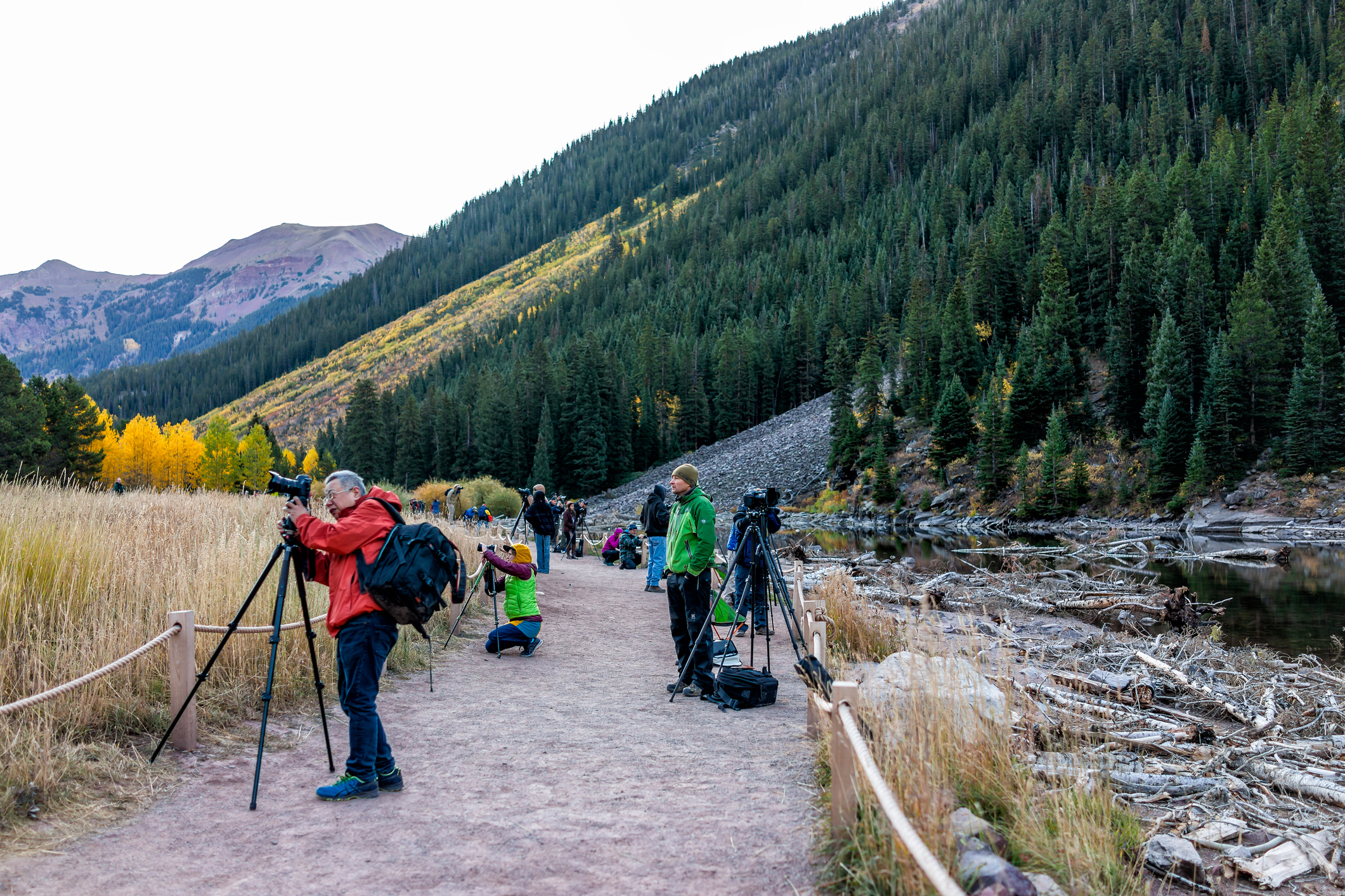 Photography club out on the trails near Chipeta Lodge Resort + Spa